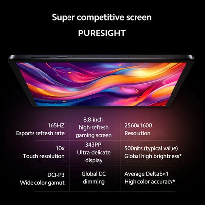 8.8" Gaming Tablet 2K 165Hz Display Snapdragon 8 Gen 3